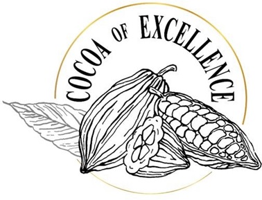 En la imagen se puede observar un dibujo en el que se aprecia algunos productos agricolas como mazorca, cocoa y cacao