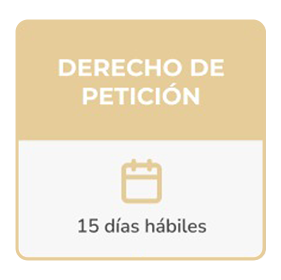 Derecho de petición — 15 días hábiles