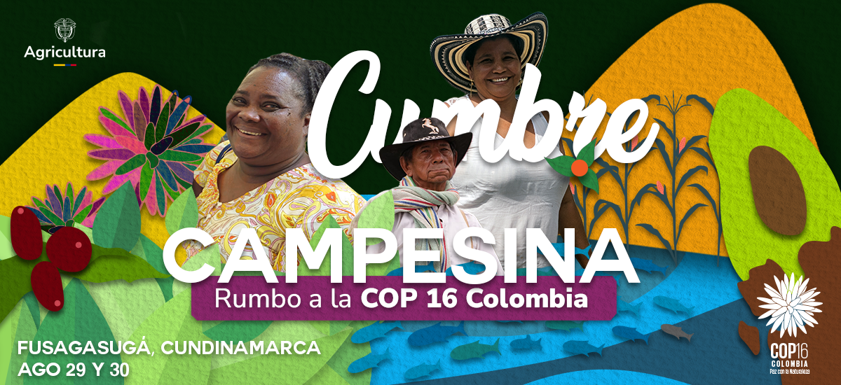 Imagen del logo de la cumbre campesina en Fusagasugá