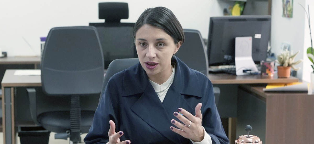 En la gráfica la Ministra de Agricultura 