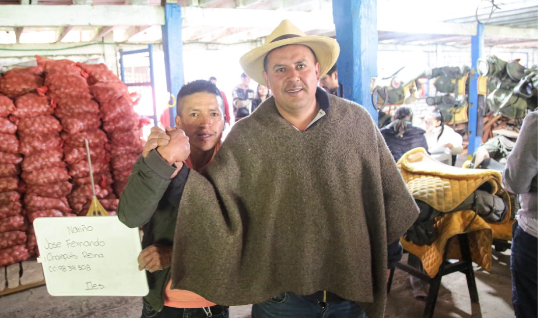 Comunidad rural trabajando